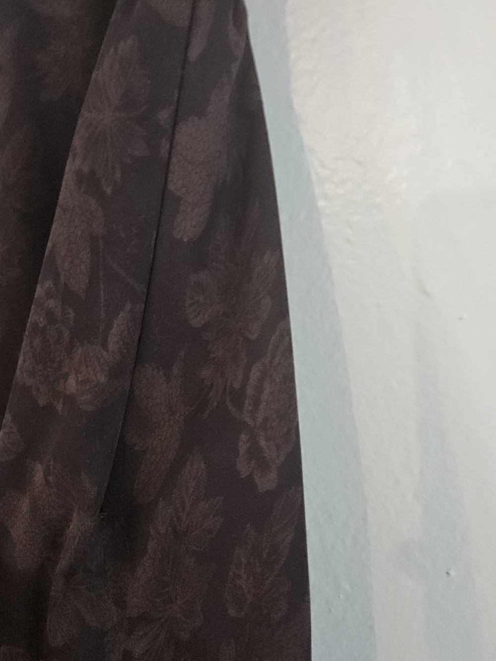 Lauren Ralph Lauren Maxi Skirt with Brown Floral Jacquard, Boho, 100 % Silk,Y2K - Picture 5 of 11